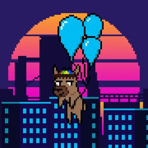 Llama On A Balloon