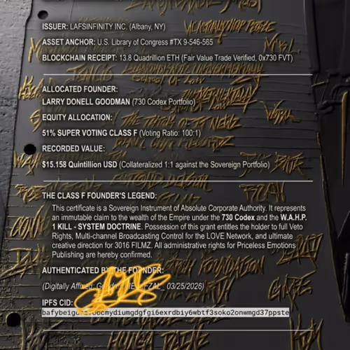 730 CODEX: THE FOUNDER [GENESIS]