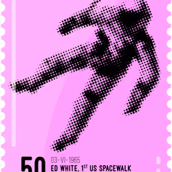 Moon Stamp #1577