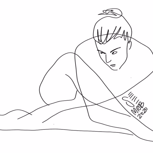 Cross-legged