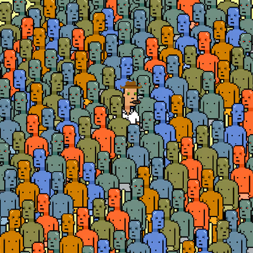 A Punk In A Crowd