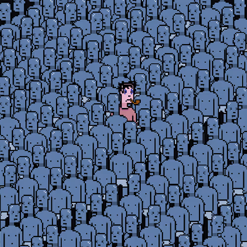 A Punk In A Crowd