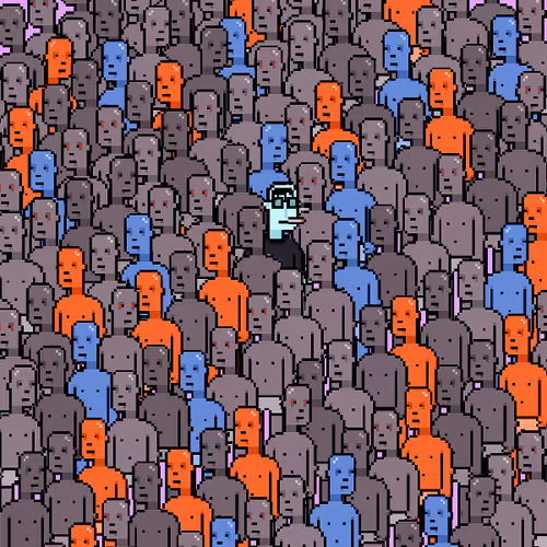 A Punk In A Crowd
