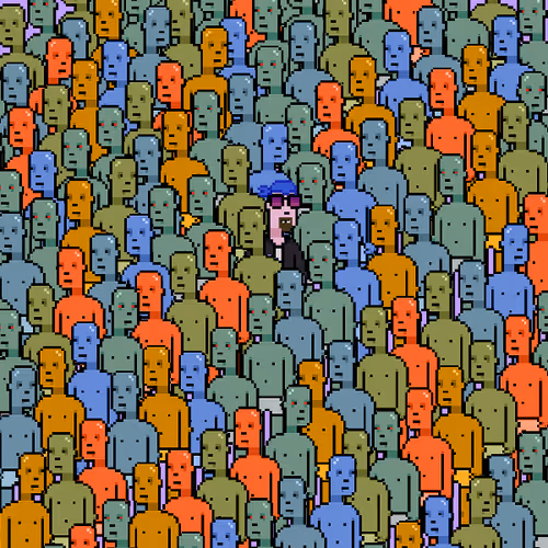 A Punk In A Crowd