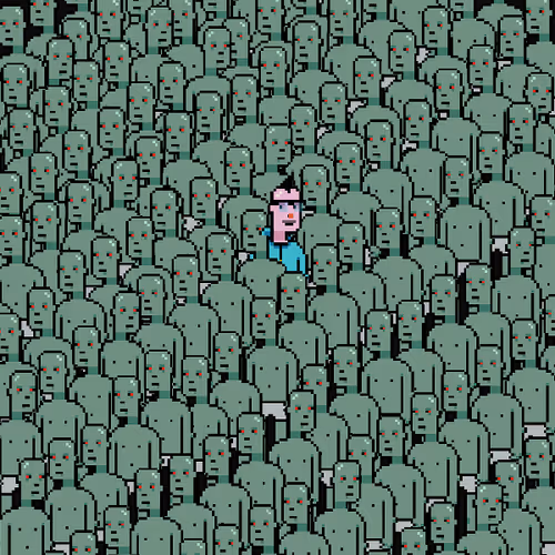A Punk In A Crowd