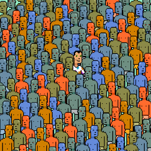 A Punk In A Crowd