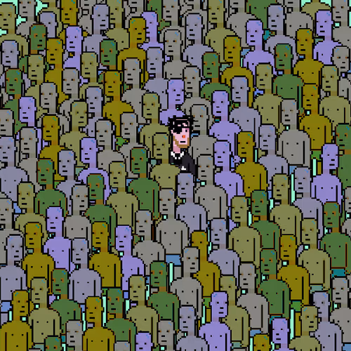 A Punk In A Crowd