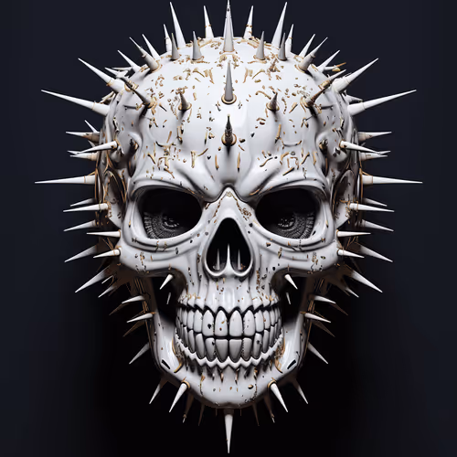 Spiked Skulls Smokesolid