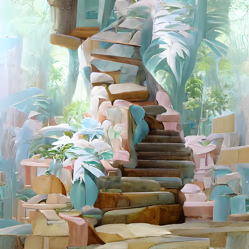 Pastel Forest City