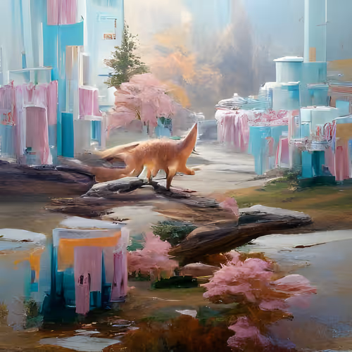 Pastel Forest City
