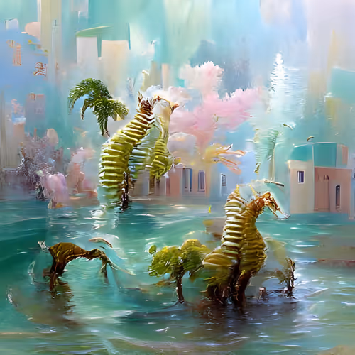 Pastel Forest City