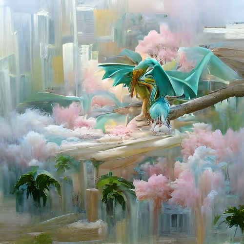 Pastel Forest City