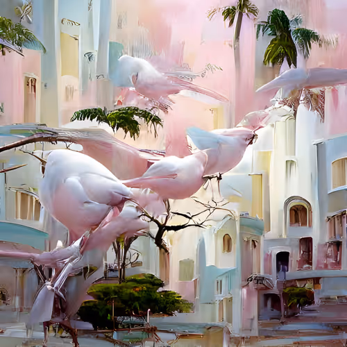 Pastel Forest City