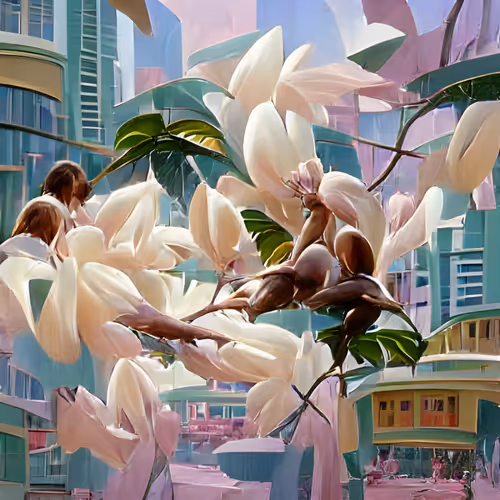 Pastel Forest City