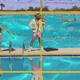 Artist at the Pool
