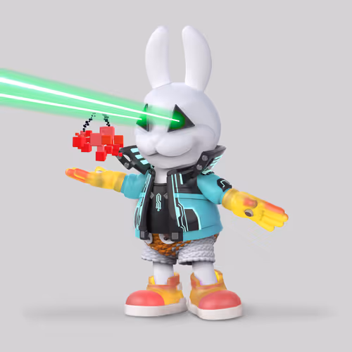 White Rabbit By Gate