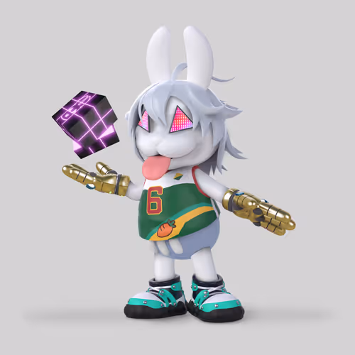 White Rabbit By Gate