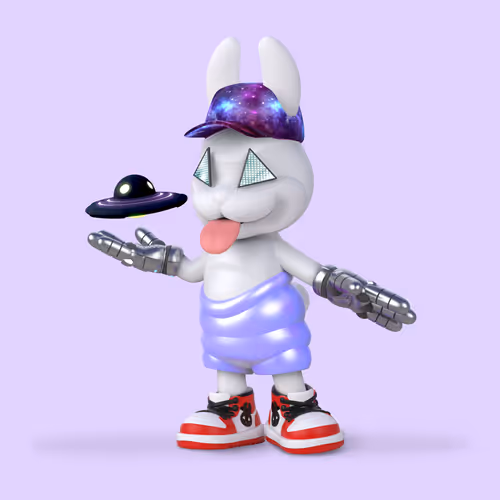 White Rabbit By Gate