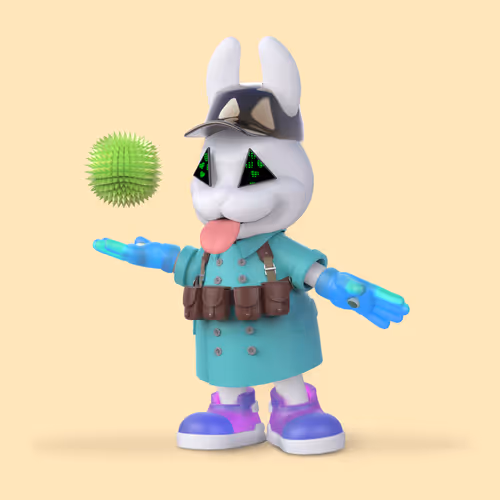 White Rabbit By Gate