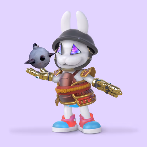 White Rabbit By Gate
