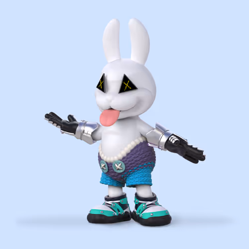 White Rabbit By Gate