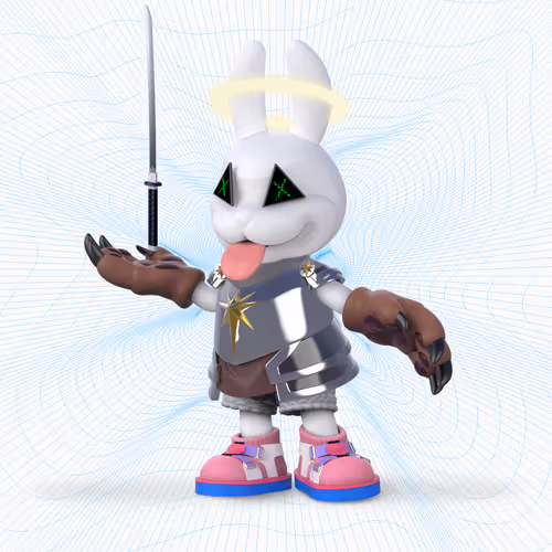 White Rabbit By Gate