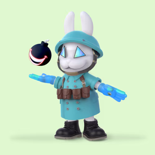 White Rabbit By Gate