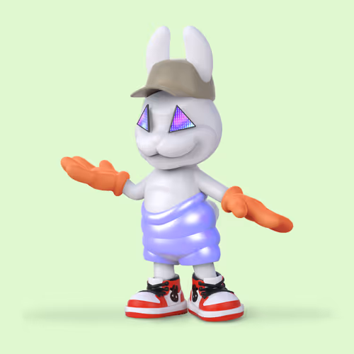 White Rabbit By Gate