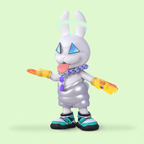 White Rabbit By Gate