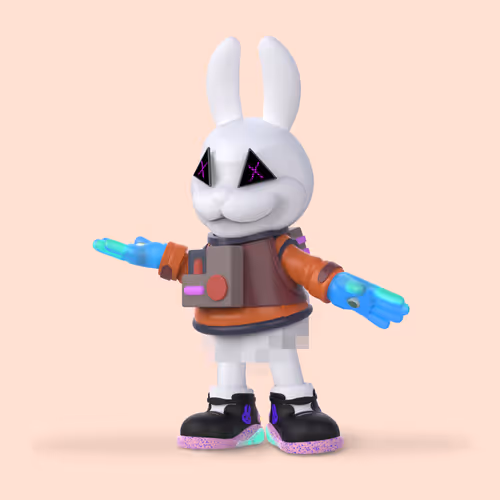 White Rabbit By Gate