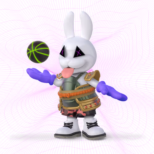 White Rabbit By Gate