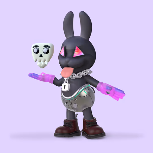White Rabbit By Gate