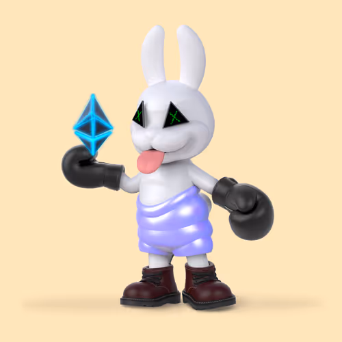 White Rabbit By Gate