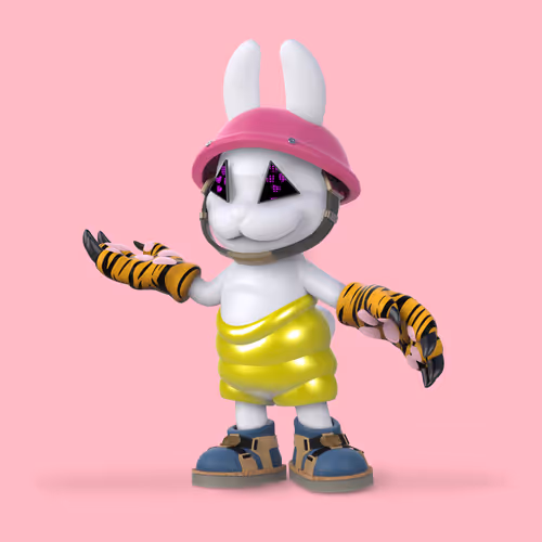 White Rabbit By Gate