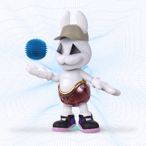 White Rabbit By Gate