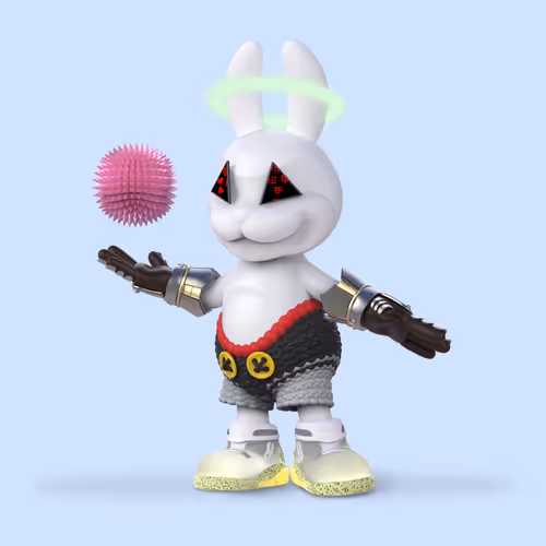 White Rabbit By Gate