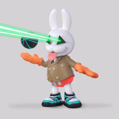 White Rabbit By Gate