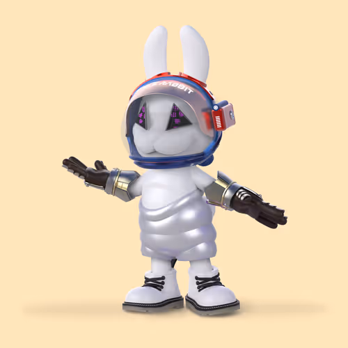 White Rabbit By Gate