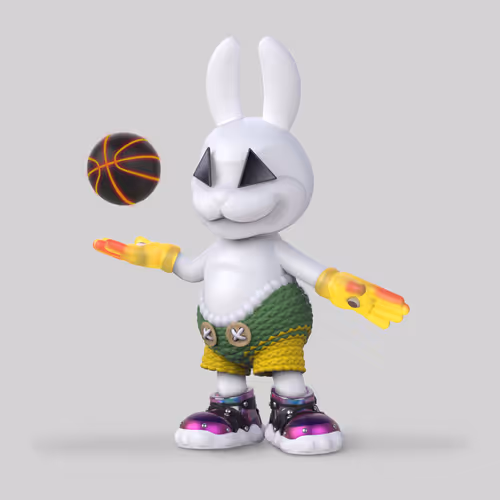 White Rabbit By Gate
