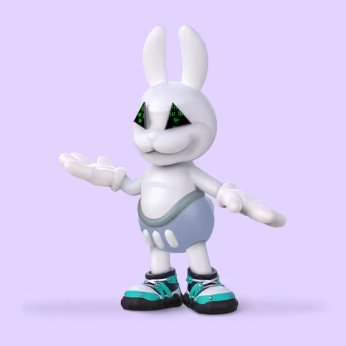 White Rabbit By Gate