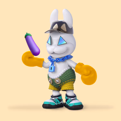 White Rabbit By Gate
