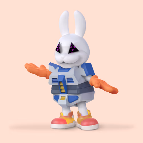 White Rabbit By Gate