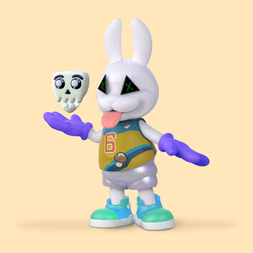 White Rabbit By Gate