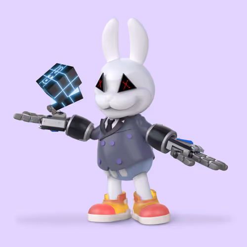 White Rabbit By Gate