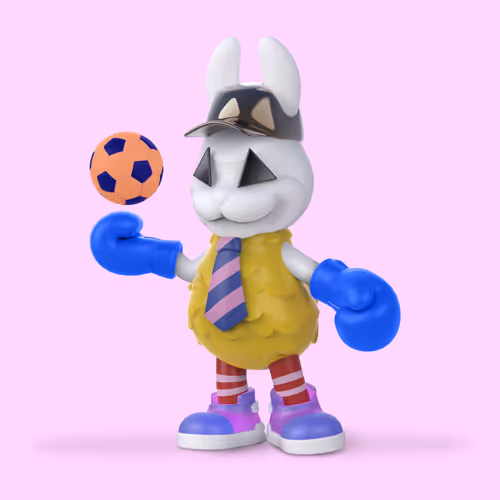 White Rabbit By Gate