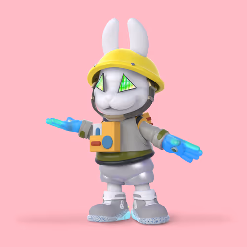 White Rabbit By Gate