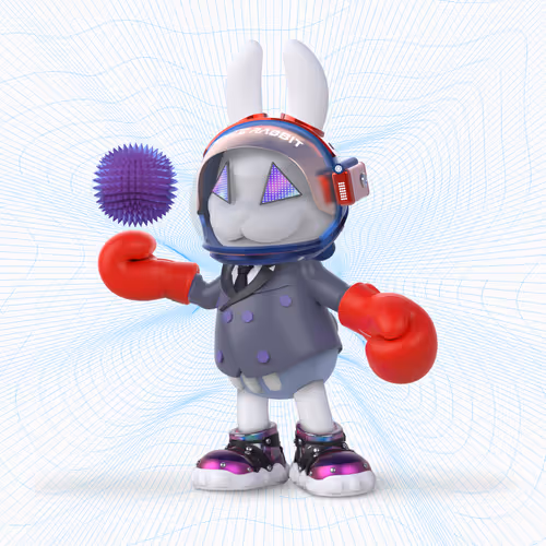 White Rabbit By Gate