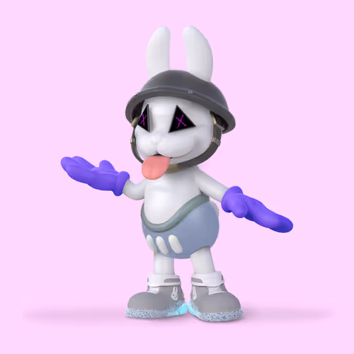 White Rabbit By Gate