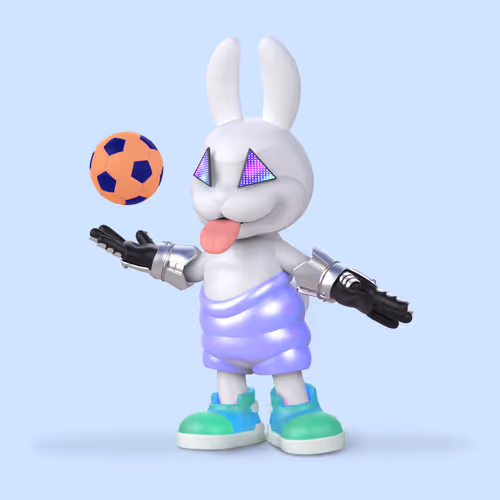 White Rabbit By Gate