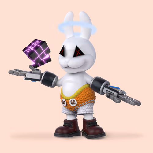 White Rabbit By Gate
